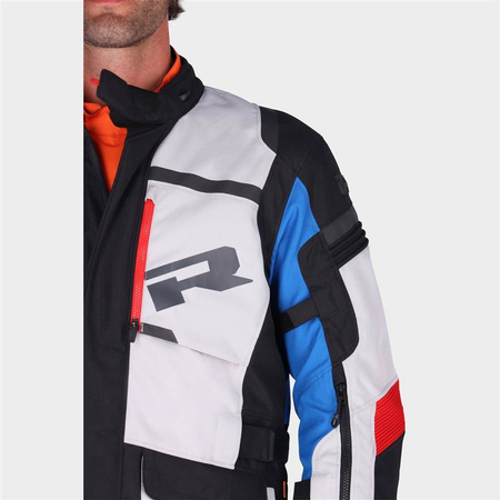 Kurtka tekstylna RICHA BRUTUS GORE-TEX GREY/BLUE/RED szary niebieski czerwony