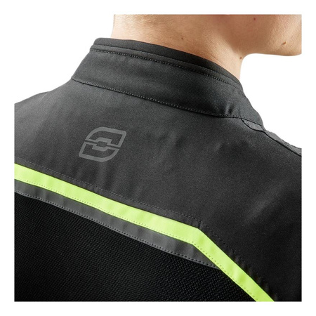 Kurtka tekstylna OZONE NEO AIR BLACK/FLO YELLOW czarny żółty fluo