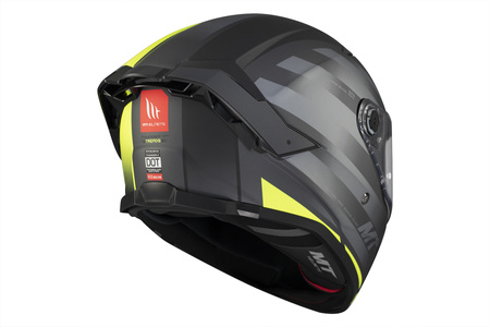 Kask integralny MT THUNDER 4 SV THREADS MATT GREY/GREEN szary żółty fluo zielony