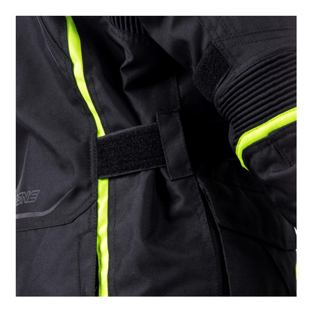 Kurtka tekstylna damska OZONE SAHARA LADY BLACK/FLO YELLOW czarny żółty fluo