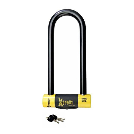 Zapięcie U-Lock AUVRAY XTREM MEDIUM 85x310mm czarny żółty