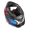 Kask integralny NZI GO RIDER STREAM DUO QUADRI BLACK RED BLUE czarny czerwony niebieski