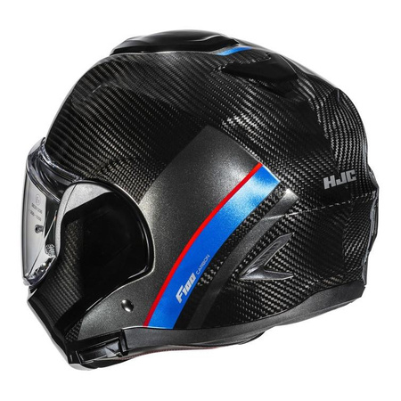 Kask szczękowy HJC F100 CARBON STAN BLACK/BLUE czarny niebieski