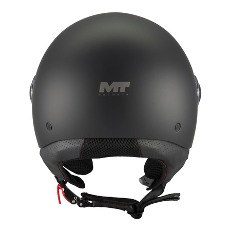 Kask otwarty MT STREET S PURE BLACK MATT czarny mat