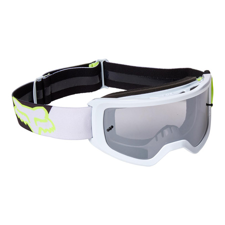 Gogle motocyklowe FOX MAIN SKEW FLUORESCENT YELLOW biały żółty fluo