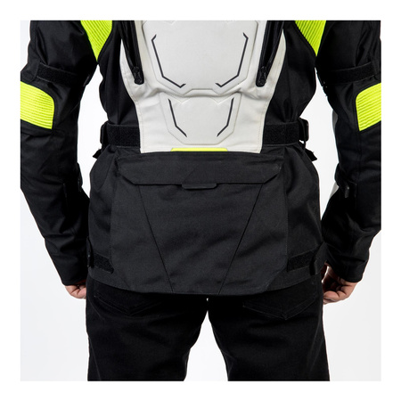 Kurtka tekstylna OZONE SAHARA BLACK/GREY/FLUO YELLOW czarny szary żółty fluo