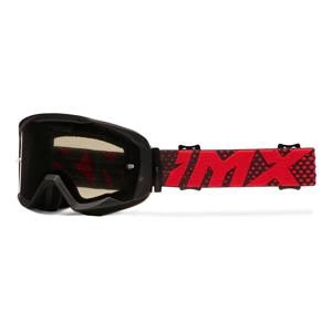 Gogle motocyklowe IMX ENDURANCE FLIP BLACK MATT/RED SZYBA DARK SMOKE + CLEAR czarny mat czerwony