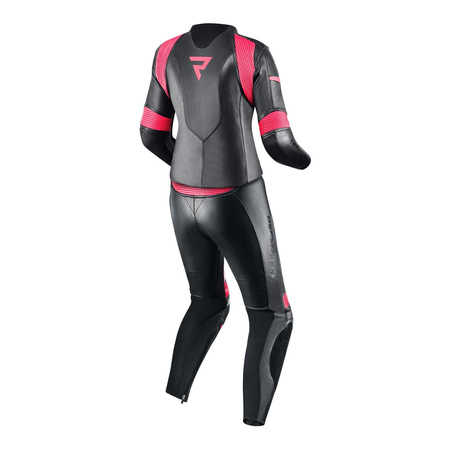 Kombinezon dwuczęściowy damski REBELHORN REBEL LADY BLACK/PINK czarny różowy