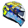 Kask integralny AGV K3 SV ROSSI WINTER TEST 2016 niebieski granatowy biały żółty fluo