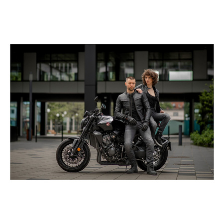 Kurtka skórzana SECA DARKSIDE TFL BLACK czarny