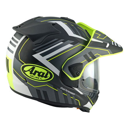 Kask integralny ARAI TOUR-X5 TRAIL YELLOW szary żółty fluo biały czarny