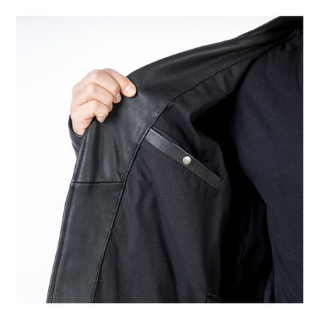 Kurtka skórzana OZONE RAMONES MODERN MATT BLACK czarny