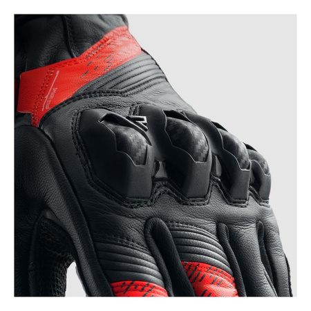 Rękawice miejskie REBELHORN VIPER BLACK/GREY/FLUO RED czarny szary czerwony fluo