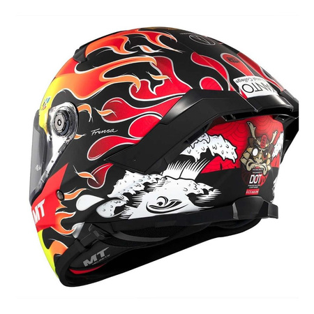 Kask integralny MT THUNDER 4 SV YAMANAKA 2024 czerwony żółty czarny