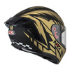 Kask integralny NZI TRENDY FLAG BLACK GOLD MATT czarny złoty