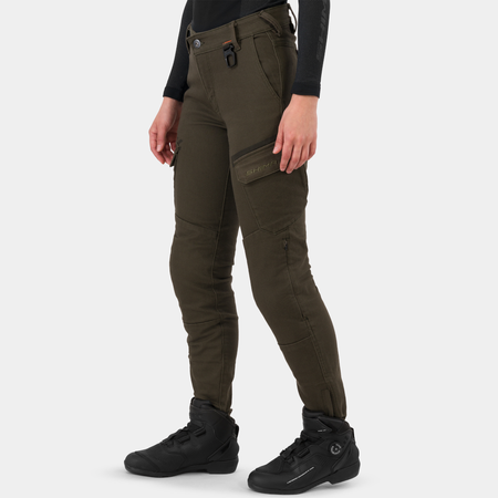 Jeansy motocyklowe damskie SHIMA RECON LADY GREEN zielony