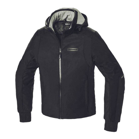 Bluza motocyklowa SPIDI HOODIE ARMOR H2OUT BLACK czarny