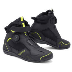 AKM 【 S-RIDERS (BLACK) 】 Czarne Kozaki na Słupku z Klamerką Waqida - Renee