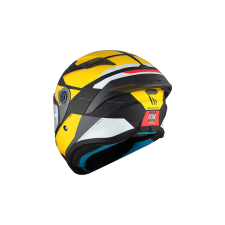 Kask integralny MT TARGO S KAY B3 MATT czarny żółty biały