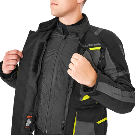 Kurtka tekstylna SHIMA HERO 2.0 MEN FLUO czarny szary żółty fluo