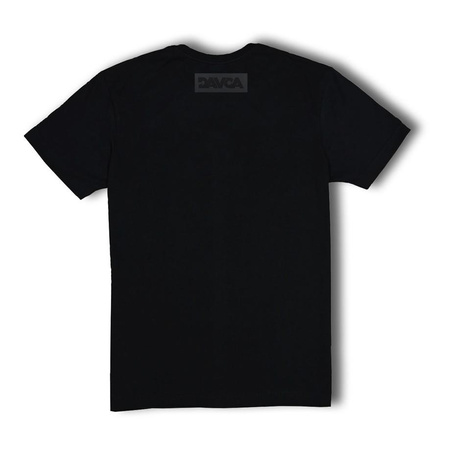 Koszulka T-shirt DAVCA LOGO BLACK MATT czarny