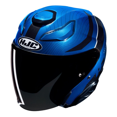 Kask otwarty HJC F31 NABY BLUE/BLACK niebieski czarny