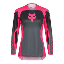 Bluza cross damska FOX LADY 180 SHIELD BLACK/PINK czarny różowy