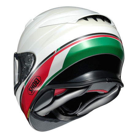 Kask integralny SHOEI NXR2 Nocturne TC-4 biały czerwony czarny zielony