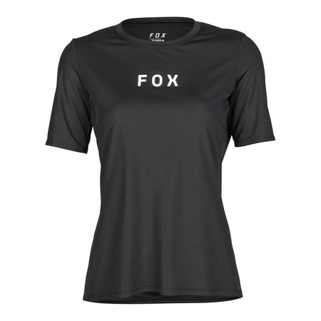 Koszulka rowerowa damska FOX LADY RANGER WORDMARK BLACK czarny