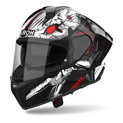 Kask integralny AIROH MATRYX NYTRO MATT czarny szary czerwony