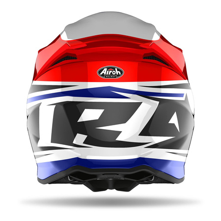 Kask cross AIROH TWIST 2.0 SHAKEN BLUE GLOSS niebieski czerwony biały czarny
