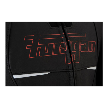 Kurtka skórzana FURYGAN NITROS BLACK/RED czarny czerwony