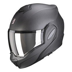 Kask szczękowy SCORPION EXO-TECH EVO CARBON SOLID MATT BLACK czarny mat