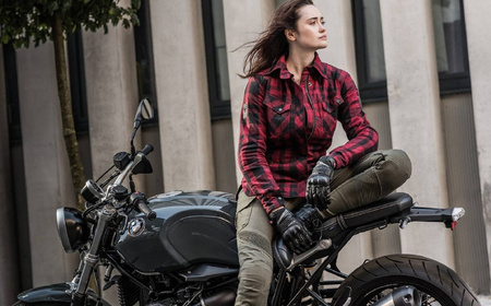 Jeansy motocyklowe damskie SHIMA GIRO LADY BLACK czarny