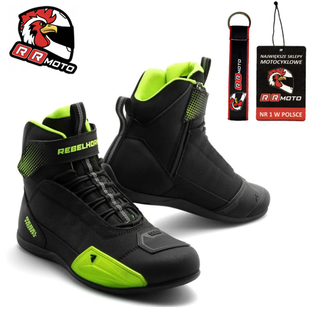Buty krótkie REBELHORN SWIFT BLACK/FLUO YELLOW czarny żółty fluo