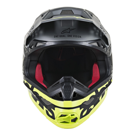 Kask cross ALPINESTARS SUPERTECH S-M8 RADIUM BLACK/GREY/FLUO YELLOW czarny szary żółty fluo