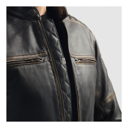 Kurtka skórzana REBELHORN HUNTER II VINTAGE BROWN brązowy