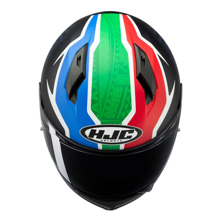 Kask integralny HJC C10 BB33 BLACK/BLUE niebieski czerwony zielony czarny