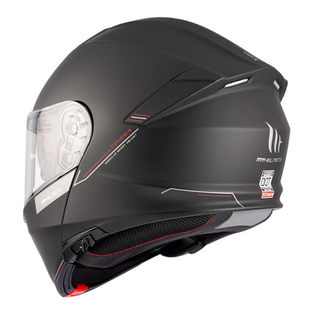 Kask szczękowy MT GENESIS SV SOLID MATT BLACK czarny mat