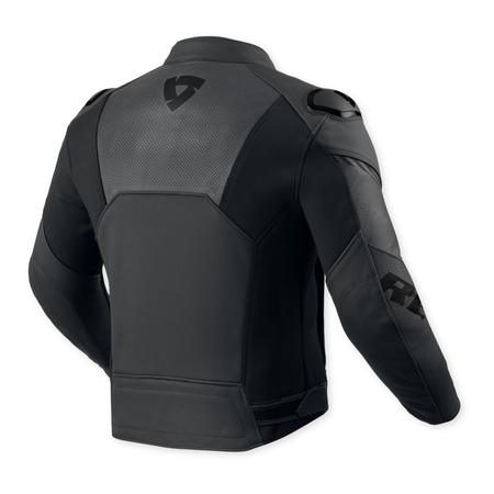 Kurtka skórzana REVIT ARGON 3 BLACK/ANTHRACITE czarny szary