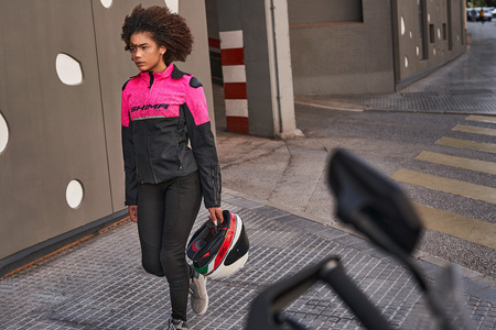 Kurtka tekstylna damska SHIMA DRIFT LADY PINK różowy czarny