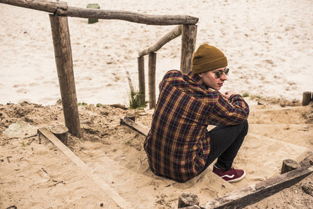 Koszula motocyklowa BROGER ALASKA CARAMEL czerwony żółty czarny