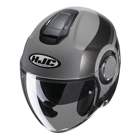 Kask otwarty HJC I40 SPINA BLACK/GREY szary czarny