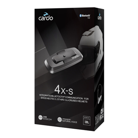 Interkom CARDO 4X-S SHOEI GT-AIR 3/NEOTEC 3/J-CRUISE 3 SINGLE czarny