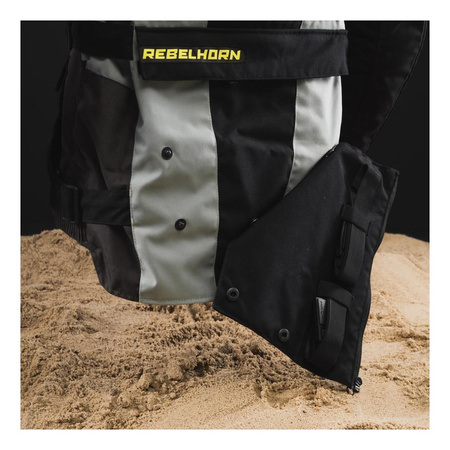 Kurtka tekstylna REBELHORN PATROL GREY/BLACK/FLO YELLOW szary czarny żółty fluo