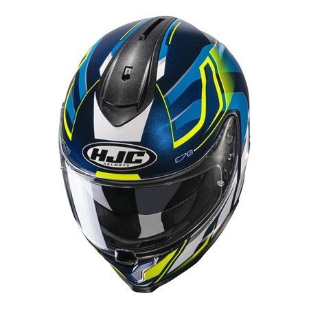 Kask integralny HJC C70 LANTIC BLUE/YELLOW niebieski granatowy biały żółty