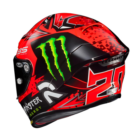 Kask integralny HJC RPHA1 QUARTARARO BLACK/RED czarny czerwony