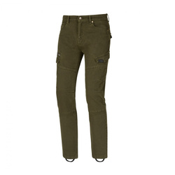 Jeansy motocyklowe SECA BADLANDS ARMALITH KHAKI zielony