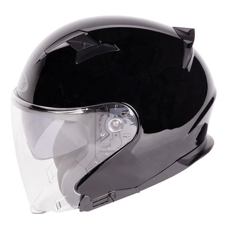 Kask otwarty OZONE SQUARE GLOSS BLACK czarny