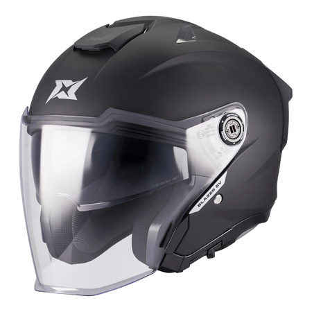 Kask otwarty AXXIS BLAZER SV SOLID A1 MATT BLACK czarny mat